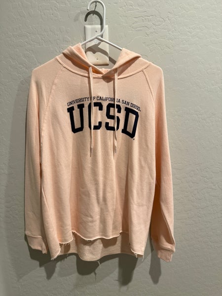 Blue 84 University California UC San Diego Hoodie Sweatshirt Men L Light Pink