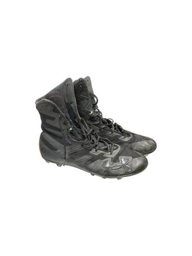Used Under Armour HIGHLIGHT MC Adult FB Cleats Black Senior 14 11862-S000089828