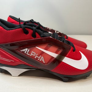 Size 11 Men’s Nike Alpha Menace 4 Pro Football Cleats Red Black