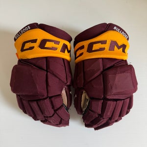 Used Maroon/Gold Senior CCM HGPJSPP 14" Pro Stock Gloves