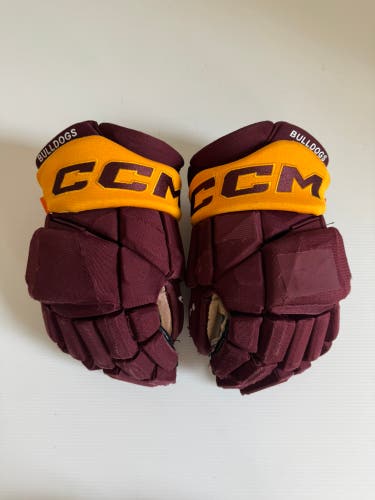 Used Maroon/Gold Senior CCM HGPJSPP 14" Pro Stock Gloves