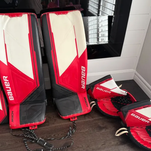 Full Set Bauer Pro Custom Goalie Gear (with Extra Catcher)