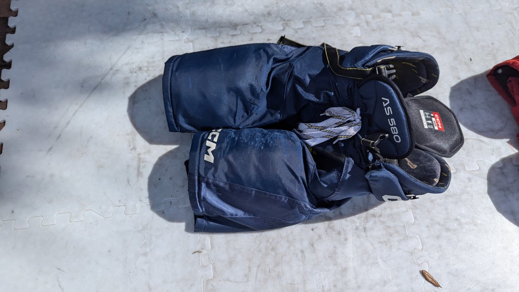 Senior Medium CCM Tacks AS 580 Hockey Pants - Navy (Used)