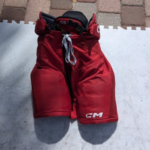 Senior Medium CCM Tacks AS 580 Hockey Pants - Red (Used)