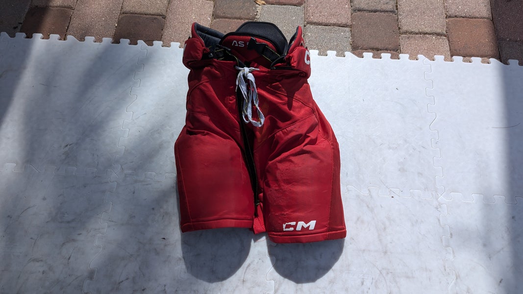 Senior Medium CCM Tacks AS 580 Hockey Pants - Red (Used)