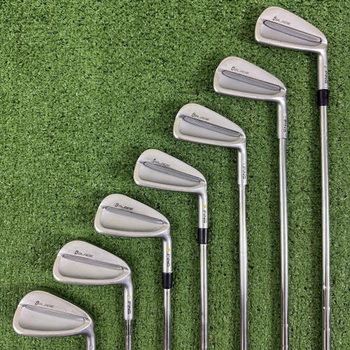 READ Ping iBlade Yellow Dot 4-PW Iron Set One Length NS Pro Tour 105 Stiff 37.5