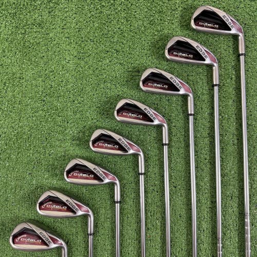 Callaway Diablo Edge Iron Set 4-PW AW Uniflex Steel Shafts Right Handed
