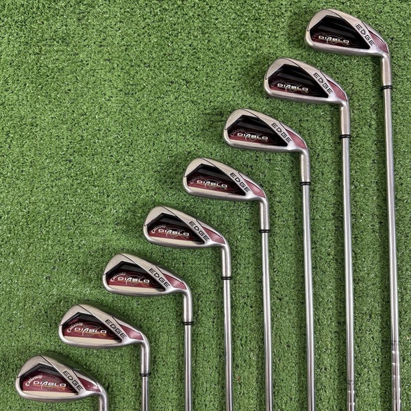 Callaway Diablo Edge Iron Set 4-PW AW Uniflex Steel Shafts Right Handed