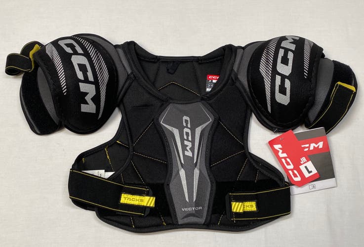 NEW CCM Tacks Vector Shoulder Pads, Jr. Large
