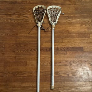 Two Vintage Lacrosse Sticks