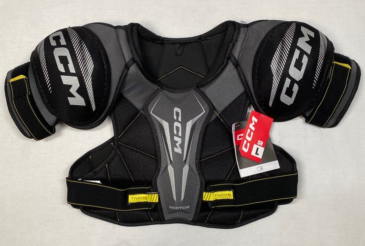 NEW CCM Tacks Vector Shoulder Pads, Sr. Large