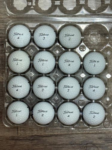 15 Titleist Tour Soft Golf Balls - 5A/4A Condition