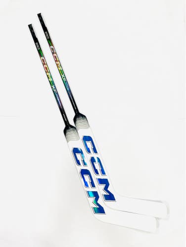 New 2 pack 23.5” CCM XF Pro (Pro Stock) Goalie Stick (blue/white) - Regular, P31