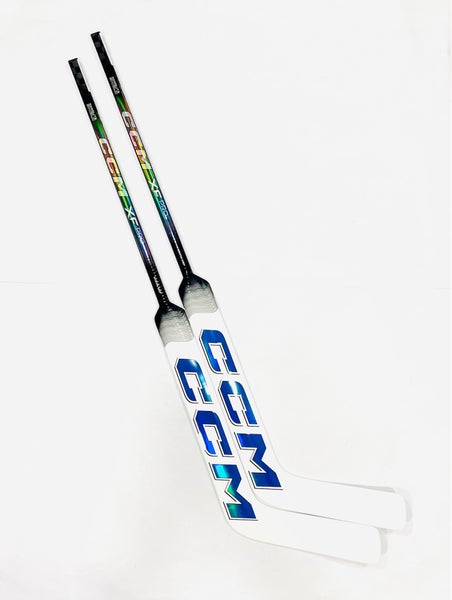 New 2 pack 23.5” CCM XF Pro (Pro Stock) Goalie Stick (blue/white) - Regular, P31