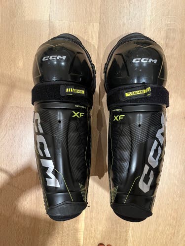 CCM Tacks XF Shin Pads Senior Size 14 Inch