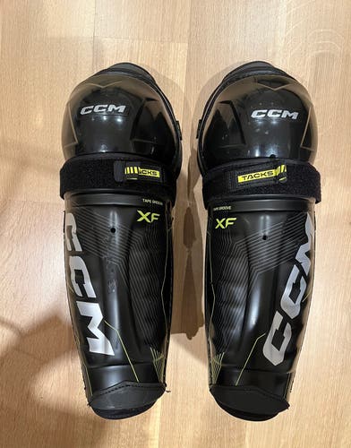 CCM Tacks XF Shin Pads Senior Size 14 Inch