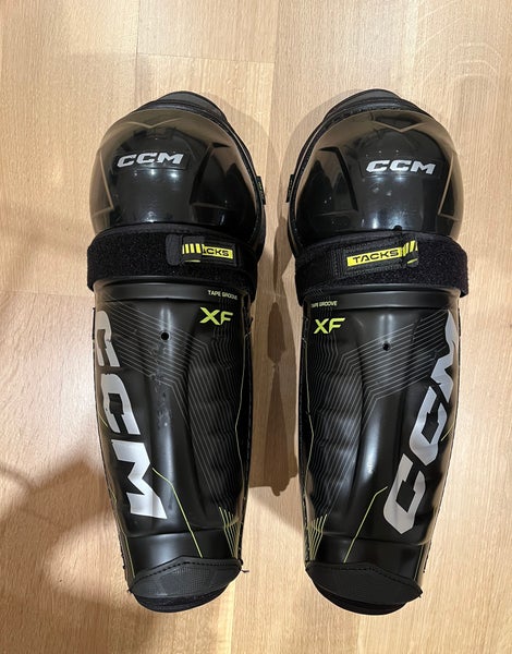 CCM Tacks XF Shin Pads Senior Size 14 Inch