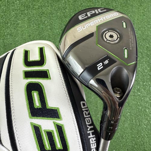 Callaway Epic Super Hybrid 2 16 2H Steelfiber FC65 F2 Senior Flex 41