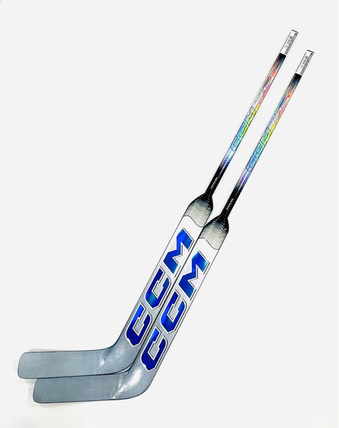 New 2 pack 26” CCM XF Pro (Pro Stock) Goalie Stick (silver/blue) - Full Right, P31