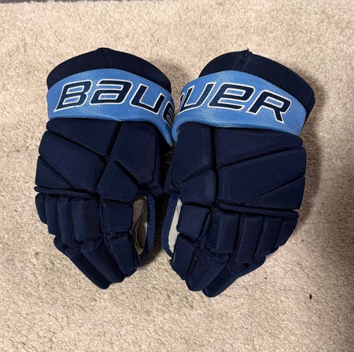 Bauer Vapor Elite Gloves 14" Pro Stock Navy/light Blue