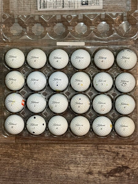 24 Titleist Pro V1 Golf Balls - 4A Good Condition