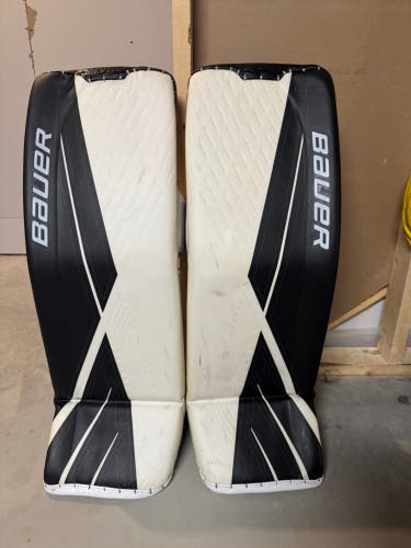 Large  Bauer Ultrasonic Goalie Leg Pads (Used)