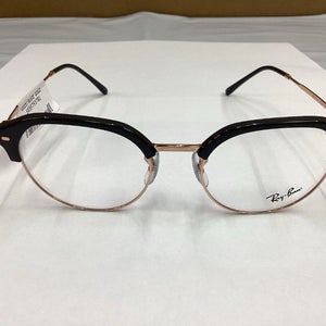 Ray-Ban Eyeglasses RB 7229 8322 Dark Grey On Rose Gold Irregular Frame 53-20-145
