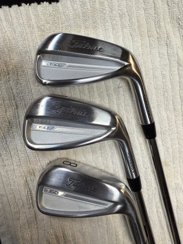 Men's 2024 Titleist T150 Right Handed Iron Set Stiff Flex  Steel Shaft (Used)