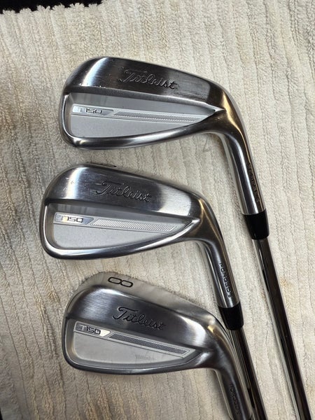Men's 2024 Titleist T150 Right Handed Iron Set Stiff Flex  Steel Shaft (Used)