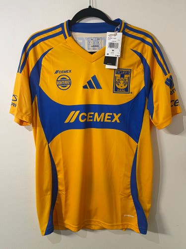 Adidas Tigres UANL 24/25 Slim-Fit Home Jersey - Size Medium