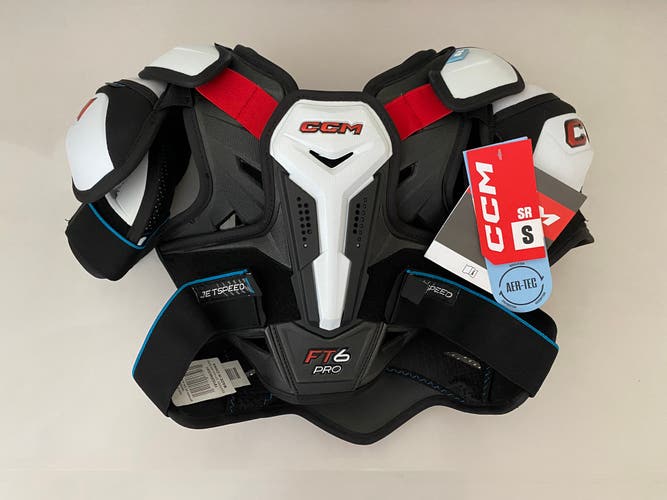 New Pro Stock CCM JetSpeed FT6 Pro Hockey Shoulder Pads Small