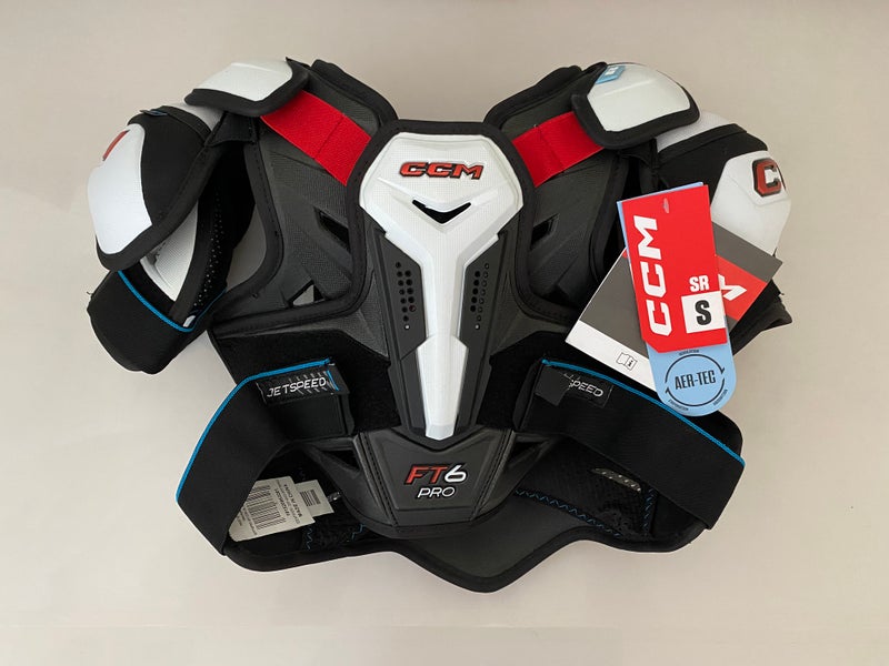 New Pro Stock CCM JetSpeed FT6 Pro Hockey Shoulder Pads Small