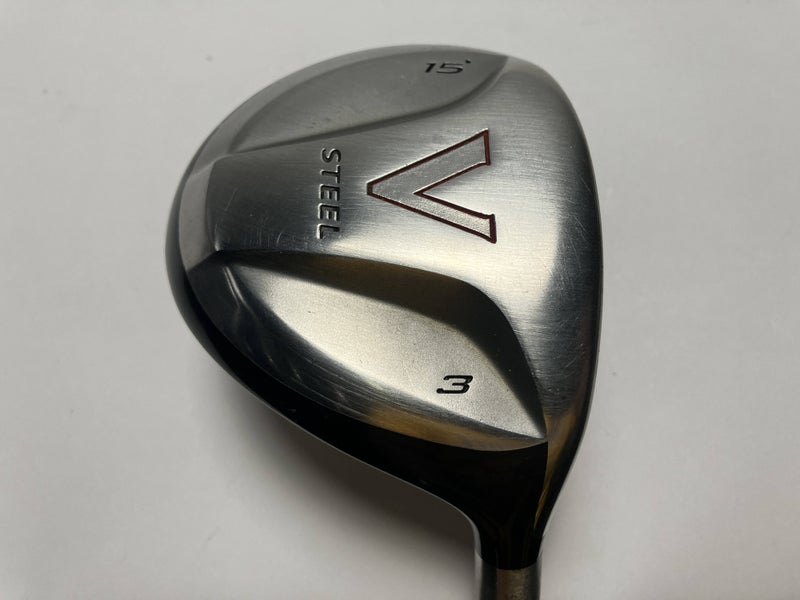 TaylorMade V Steel 3 Fairway Wood 15* MAS2 Stiff Graphite Mens RH