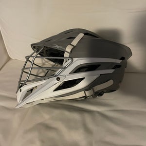Cascade XRS Lacrosse Helmet - Matte Gray with Chrome Facemask (Retail: $399)