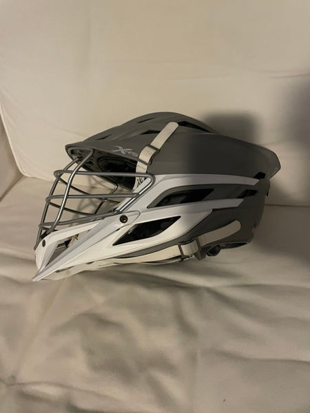 Cascade XRS Lacrosse Helmet - Matte Gray with Chrome Facemask (Retail: $399)