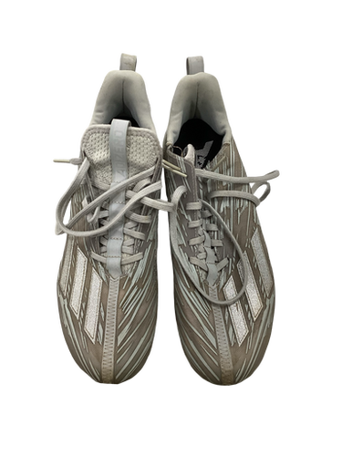 Used Adidas ADIZERO Adult FB Cleats Grey Senior 11 11613-S000164023