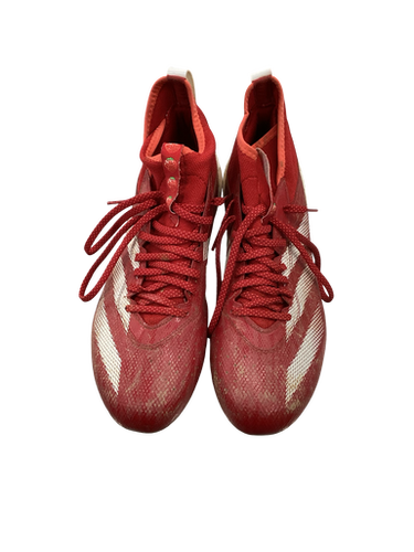 Used Adidas ADIZERO Adult FB Cleats Red Senior 11 11613-S000164024