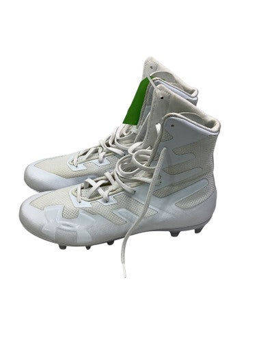 Used Under Armour Adult FB Cleats White Senior 11 11347-S000251458