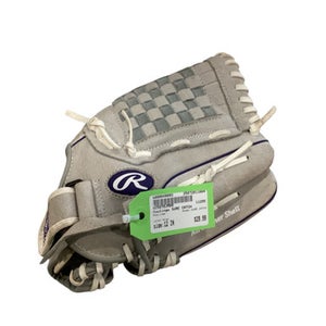 Used Rawlings SURE CATCH BB/SB Glove RH Throw Grey 12" 11884-S000049093