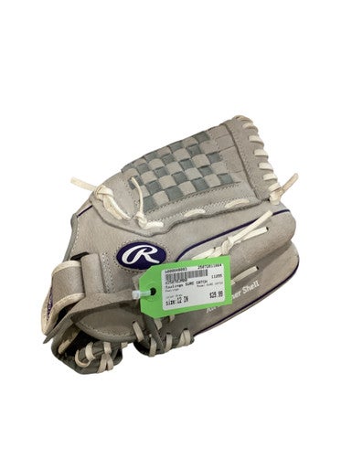 Used Rawlings SURE CATCH BB/SB Glove RH Throw Grey 12" 11884-S000049093