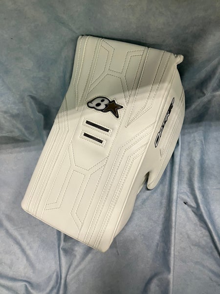White Intermediate Brian's Optik X3 Goalie Blocker