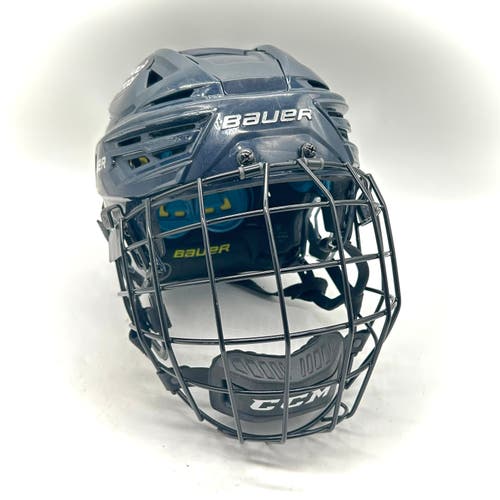 Bauer Re-Akt 150 - Used Medium Pro Stock Helmet (Navy)
