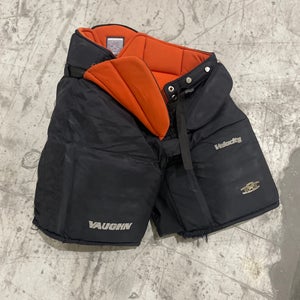 Black Senior XL Vaughn V5 7800 Hockey Goalie Pants (Used)