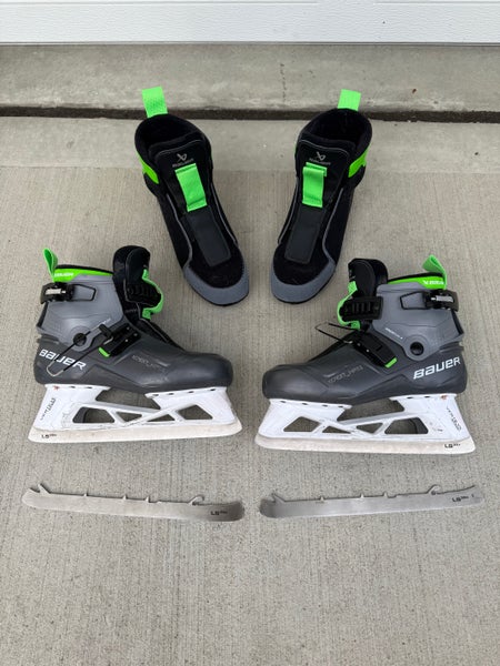 Bauer Konekt HF2 Hockey Goalie Skates With Extra Steel, Booties