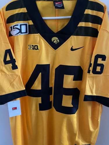 Iowa Hawkeyes Kittle 49ers Large Football Jersey