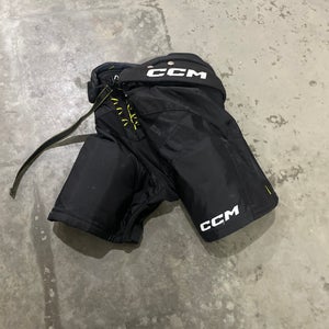 Black Junior Large CCM Tacks AS-V Hockey Pants (Used)