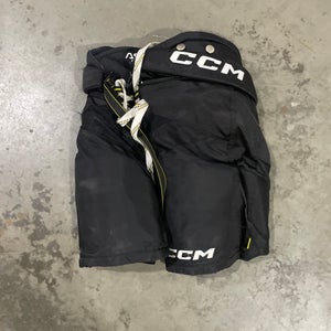 Black Junior Medium CCM Tacks AS-V Pro Hockey Pants (Used)
