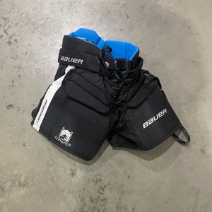 Black Youth Large Bauer Prodigy Hockey Goalie Pants (Used)