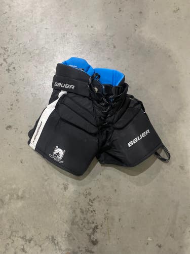 Black Youth Large Bauer Prodigy Hockey Goalie Pants (Used)