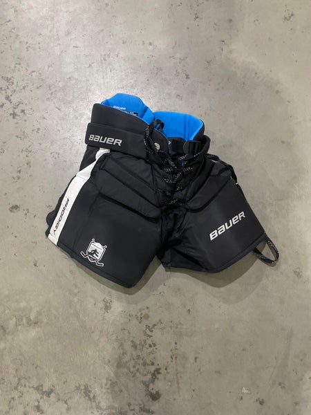 Black Youth Large Bauer Prodigy Hockey Goalie Pants (Used)